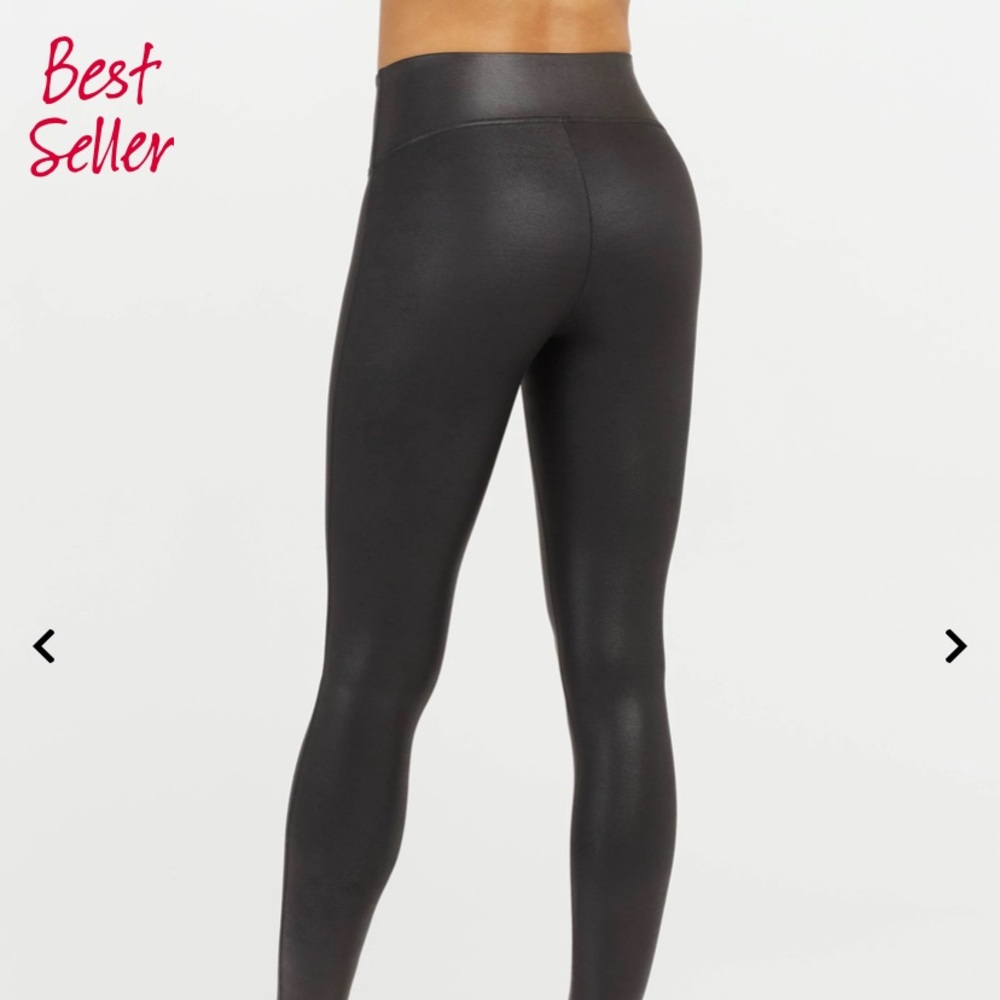Spanx Leather Leggings Size L